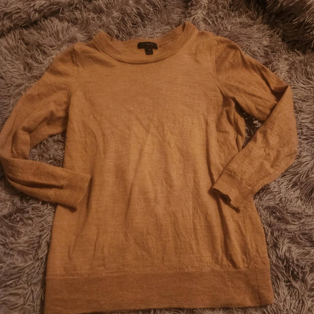 jcrew size medium tan sweater